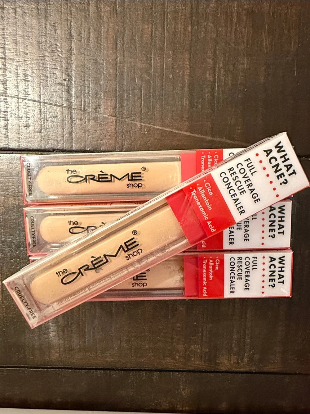 The Crème Shop Full Coverage Concealer - Light 10 (4 tubes)